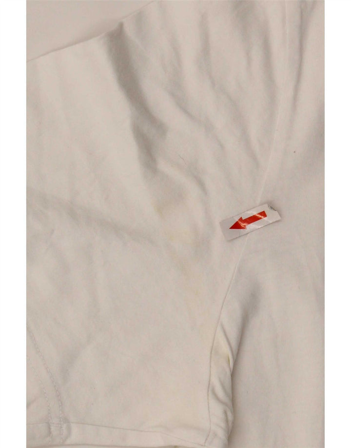 Adidas Mens T-Shirt Top Large White Cotton