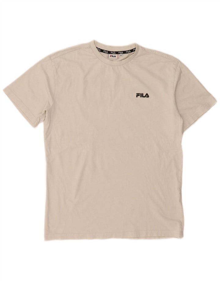 FILA Mens Graphic T-Shirt Top XS White