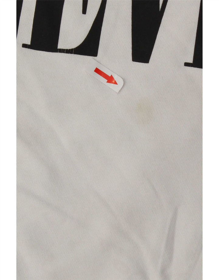 Levi's Mens Relaxed Graphic Sweatshirt Jumper Small White Cotton