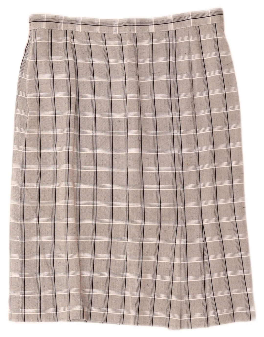 Vintage Womens Straight Skirt W30 Medium  Grey Check