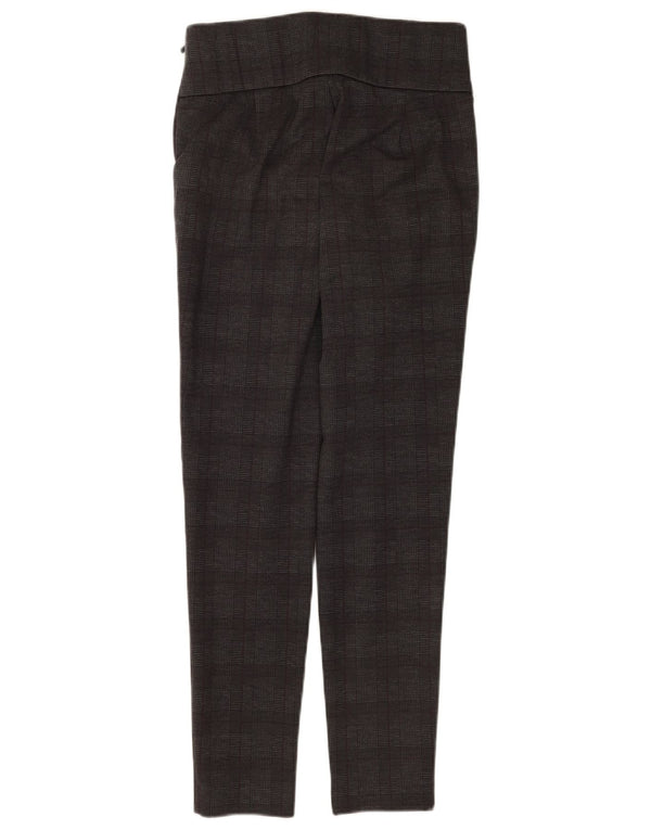 Zara Womens Leggings UK 12 Medium  Grey Check