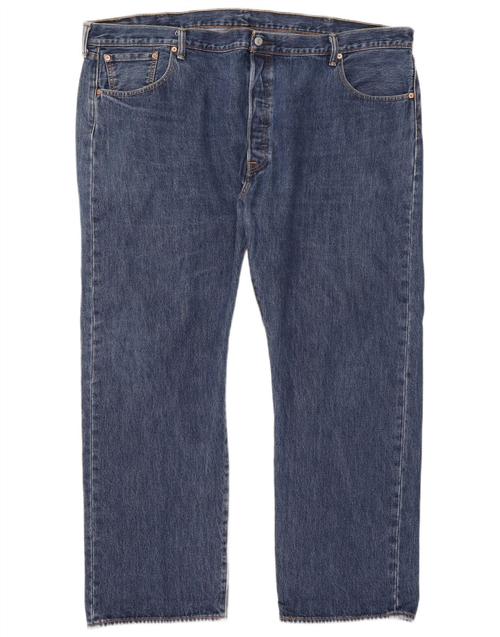 Levi's Mens Straight Jeans W48 L32 Blue Cotton
