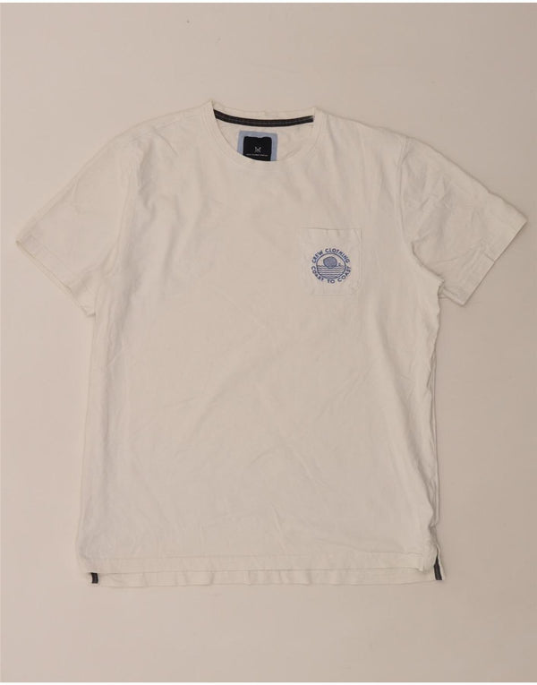 CREW CLOTHING Mens T-Shirt Top XL White Cotton