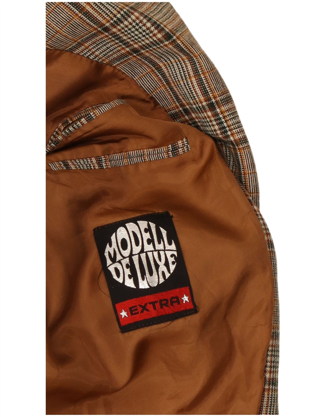 VINTAGE Mens 2 Button Blazer Jacket UK 40 Large Grey Check Polyester