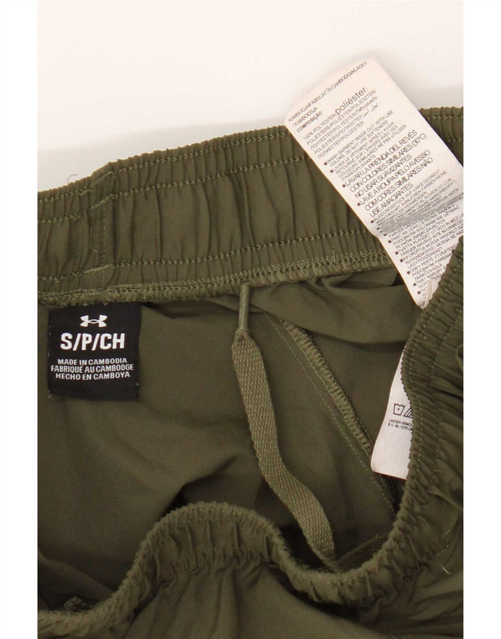 Under Armour Mens Graphic Sport Shorts Small Green Polyester