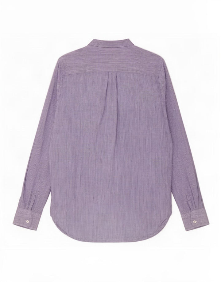 Dack's Womens Shirt UK 14 Medium Blue Pinstripe