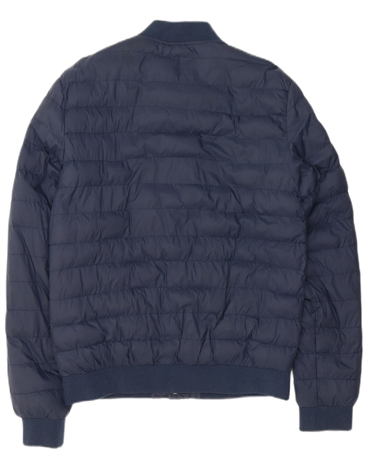 Jack Wills Mens Padded Bomber Jacket UK 38 Medium Navy Blue