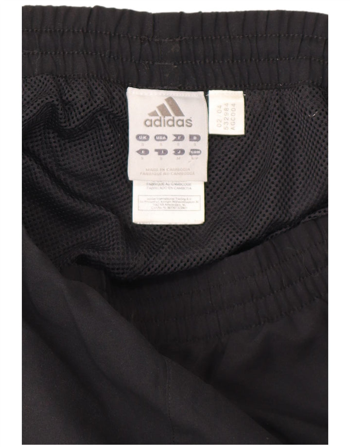 Adidas Mens Capri Tracksuit Trousers Small  Black Polyester