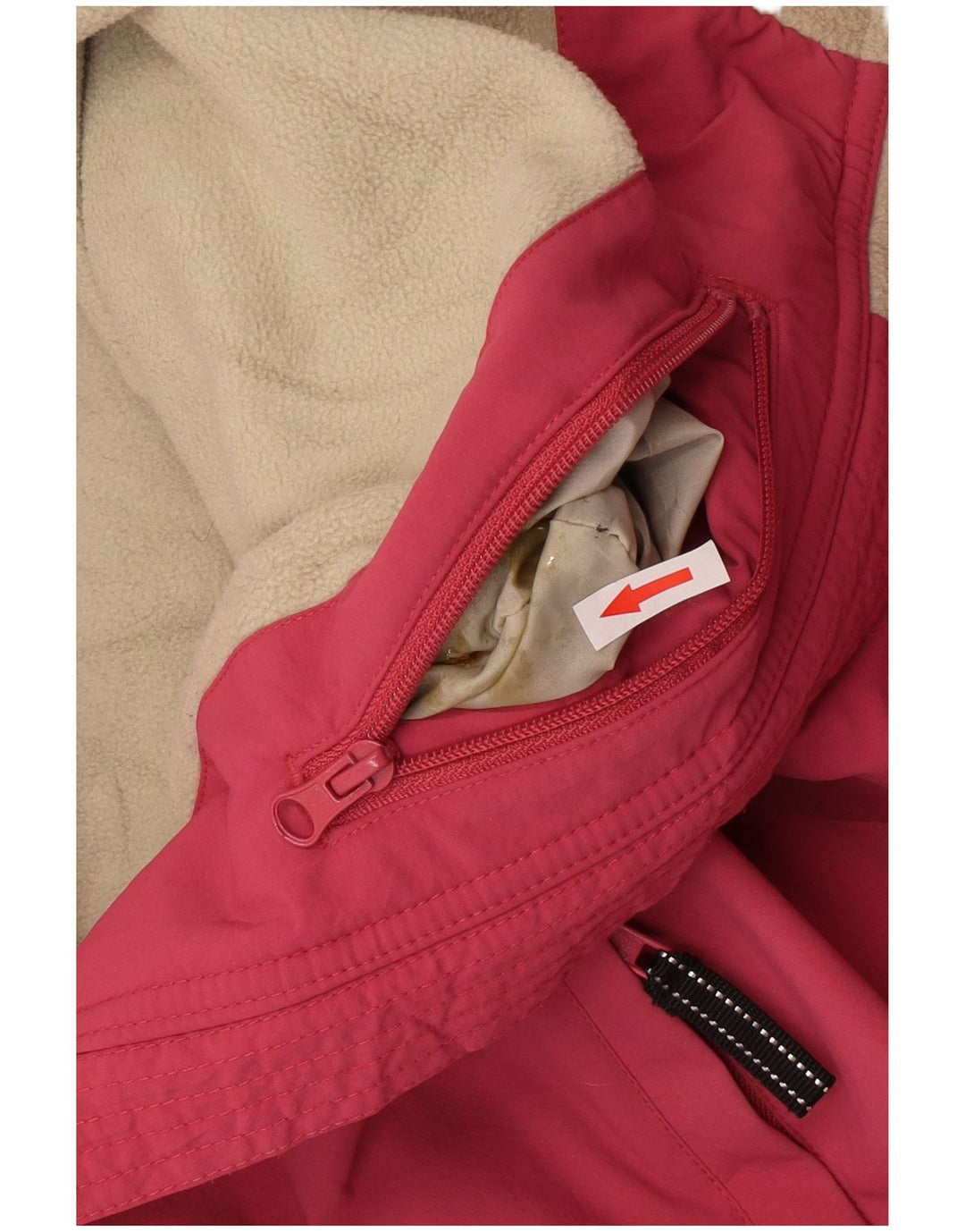 Woolrich Mens Windbreaker Jacket UK 42 XL Pink Nylon