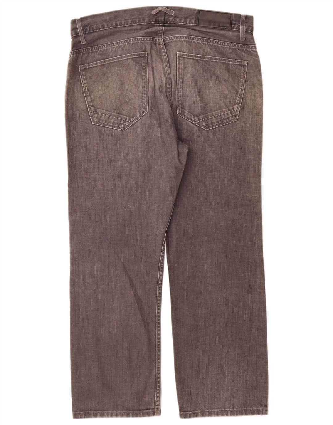 Marks & Spencer Mens Autograph Straight Jeans W36 L29 Grey Cotton