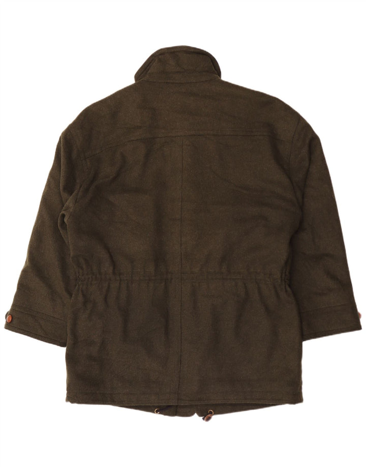 LODENFREY Mens Utility Jacket IT 50 Large Green Wool