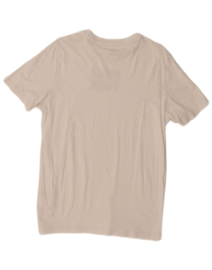 PUMA Mens Graphic T-Shirt Top Small White Cotton