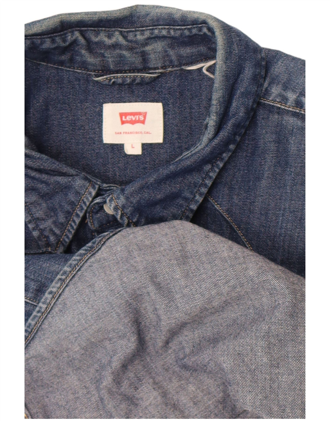 Levi's Mens Denim Shirt Large Blue
