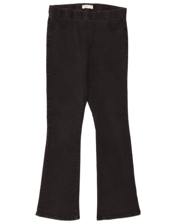 Marks & Spencer Womens Flare Slim Jegging Jeans UK 12 Medium W30 L30 Black