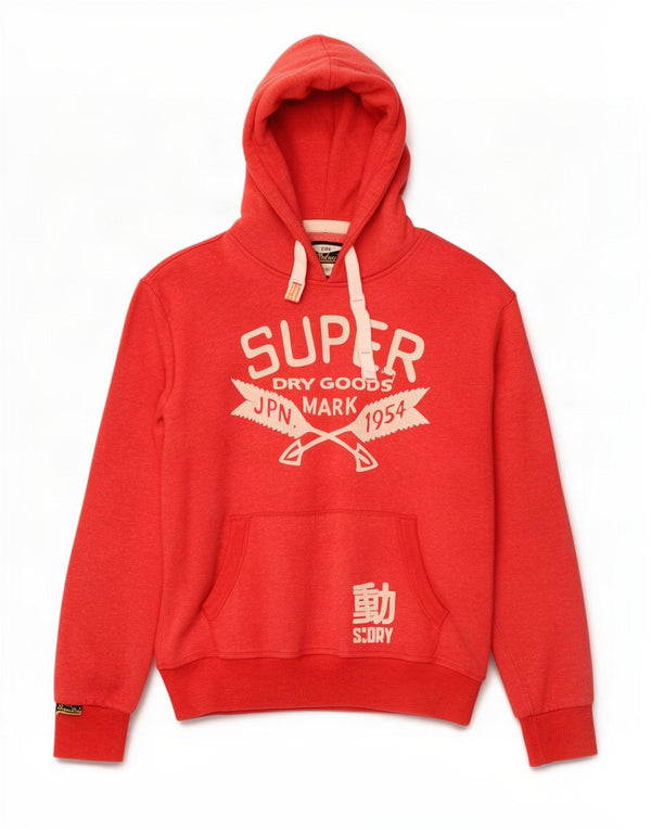 Superdry Mens Graphic Hoodie Jumper 2XL Red Cotton