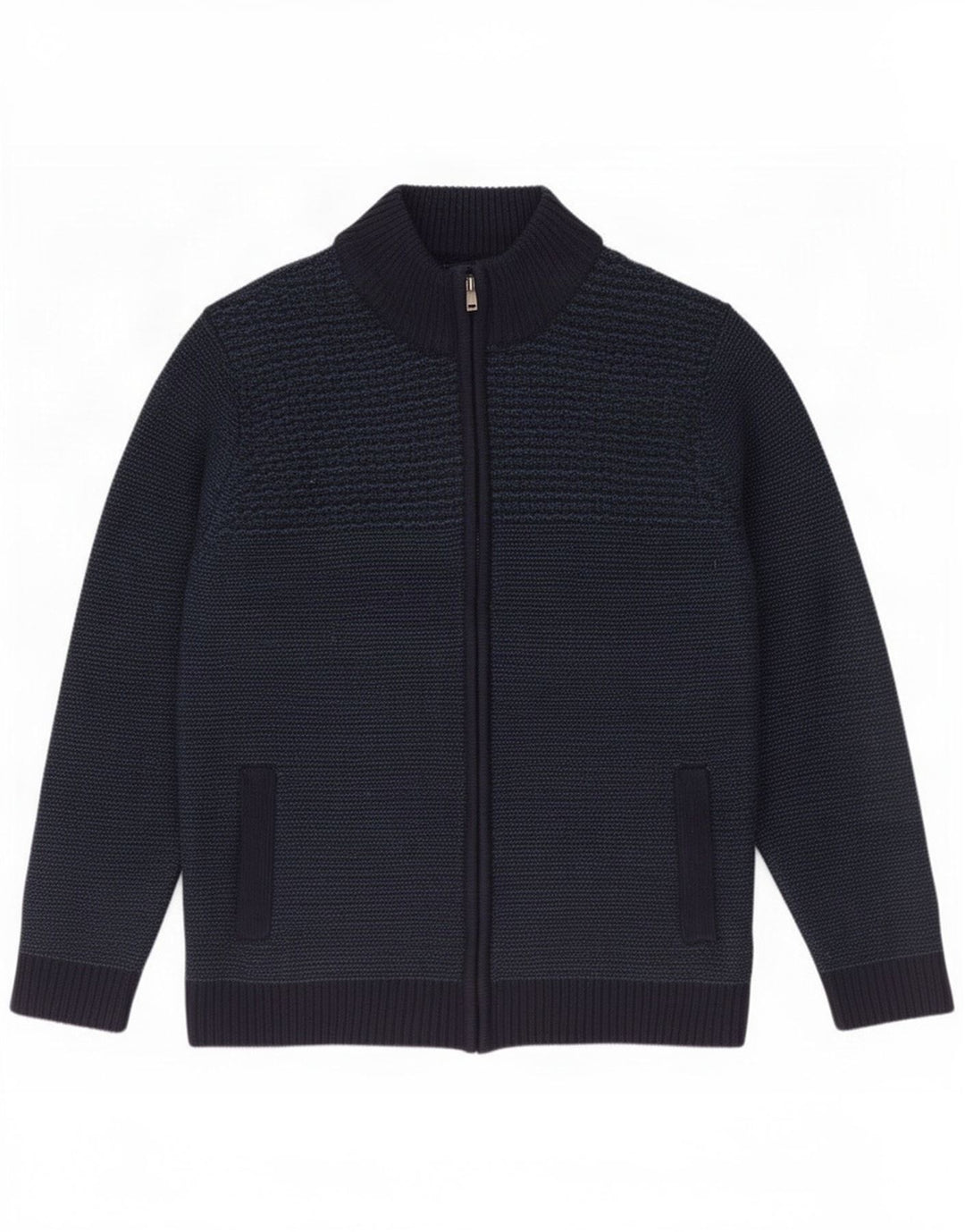 Marks & Spencer Mens Regular Fit Cardigan Sweater Large Navy Blue Acrylic