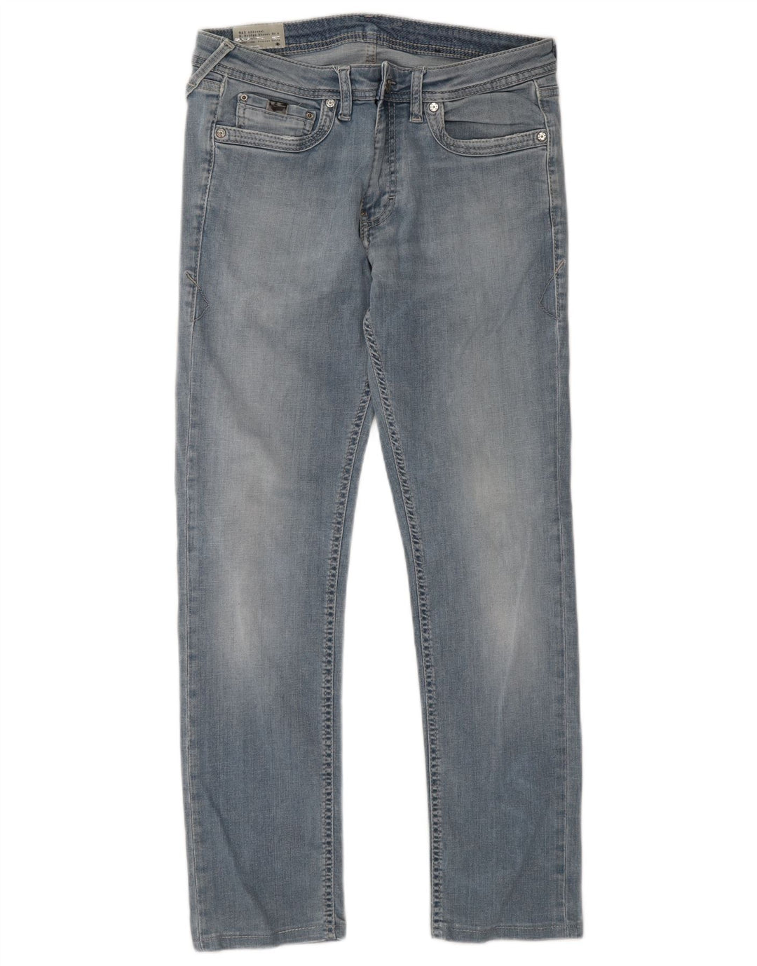 Gas Mens Slim Jeans W31 L29 Blue Cotton