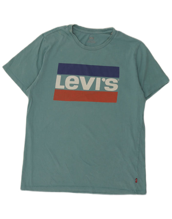Levi's Mens Graphic T-Shirt Top Medium Green