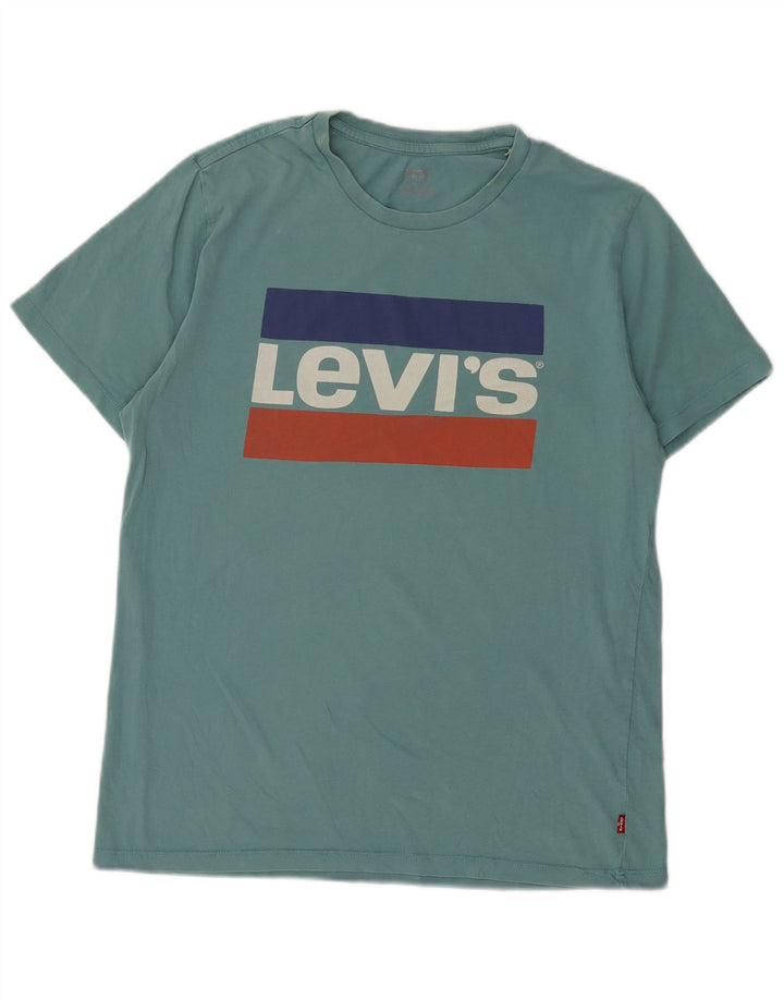 Levi's Mens Graphic T-Shirt Top Medium Green