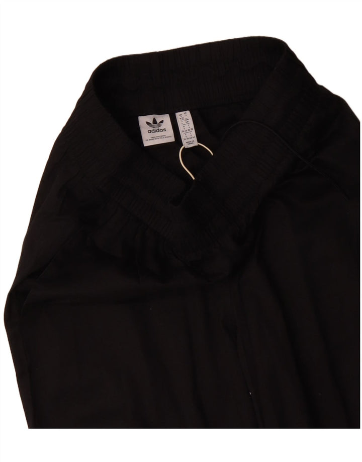 ADIDAS Womens High Waist Cargo Trousers UK 8/10 Small W25 L28  Black