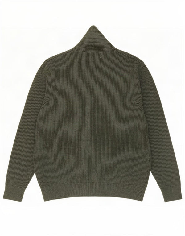 Marks & Spencer Mens Cardigan Sweater 2XL Green Polyester
