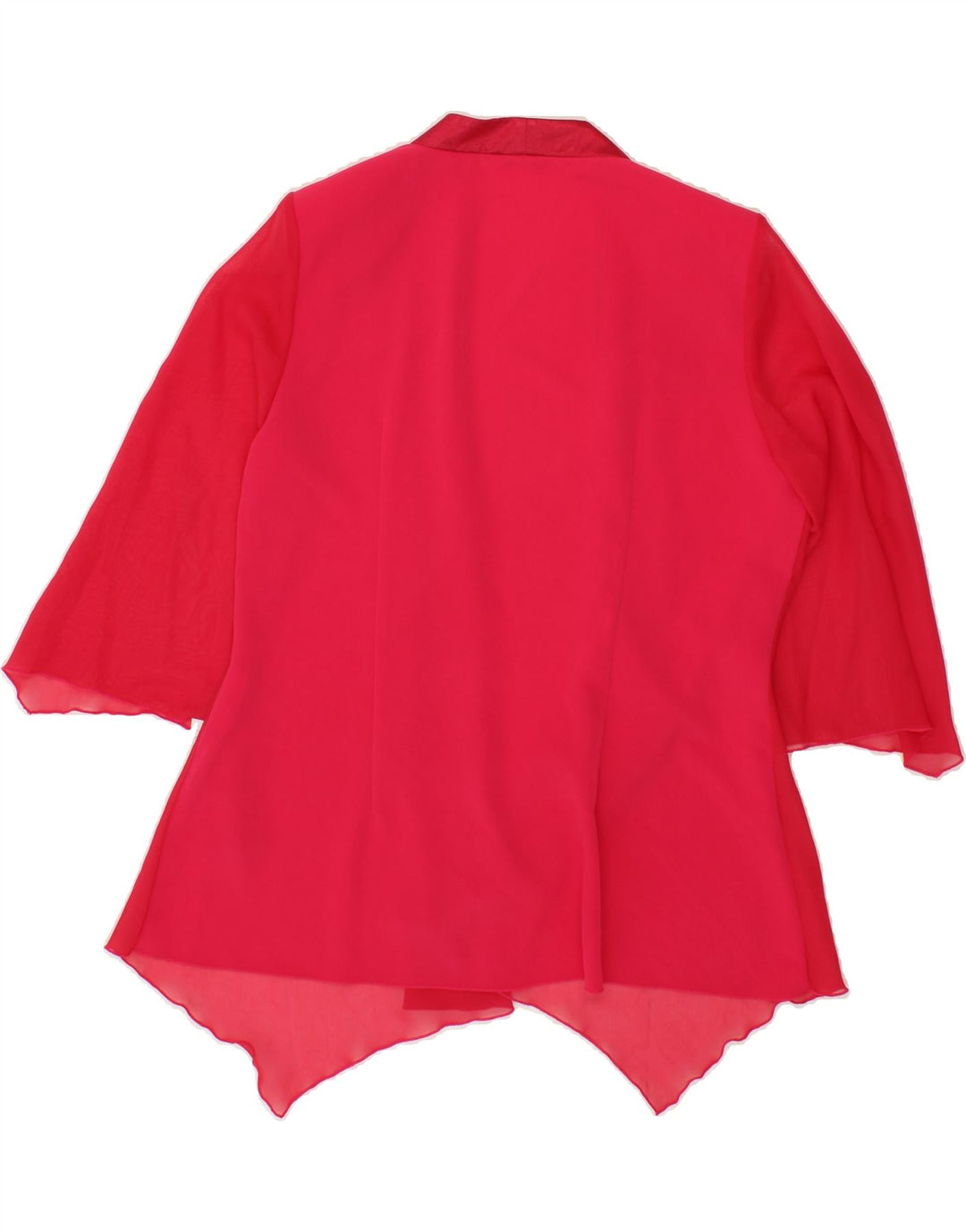 VINTAGE Womens 3/4 Sleeve Cardigan Top EU 40 Medium Pink Polyester Vintage Vintage and Second-Hand Vintage from Messina Hembry 