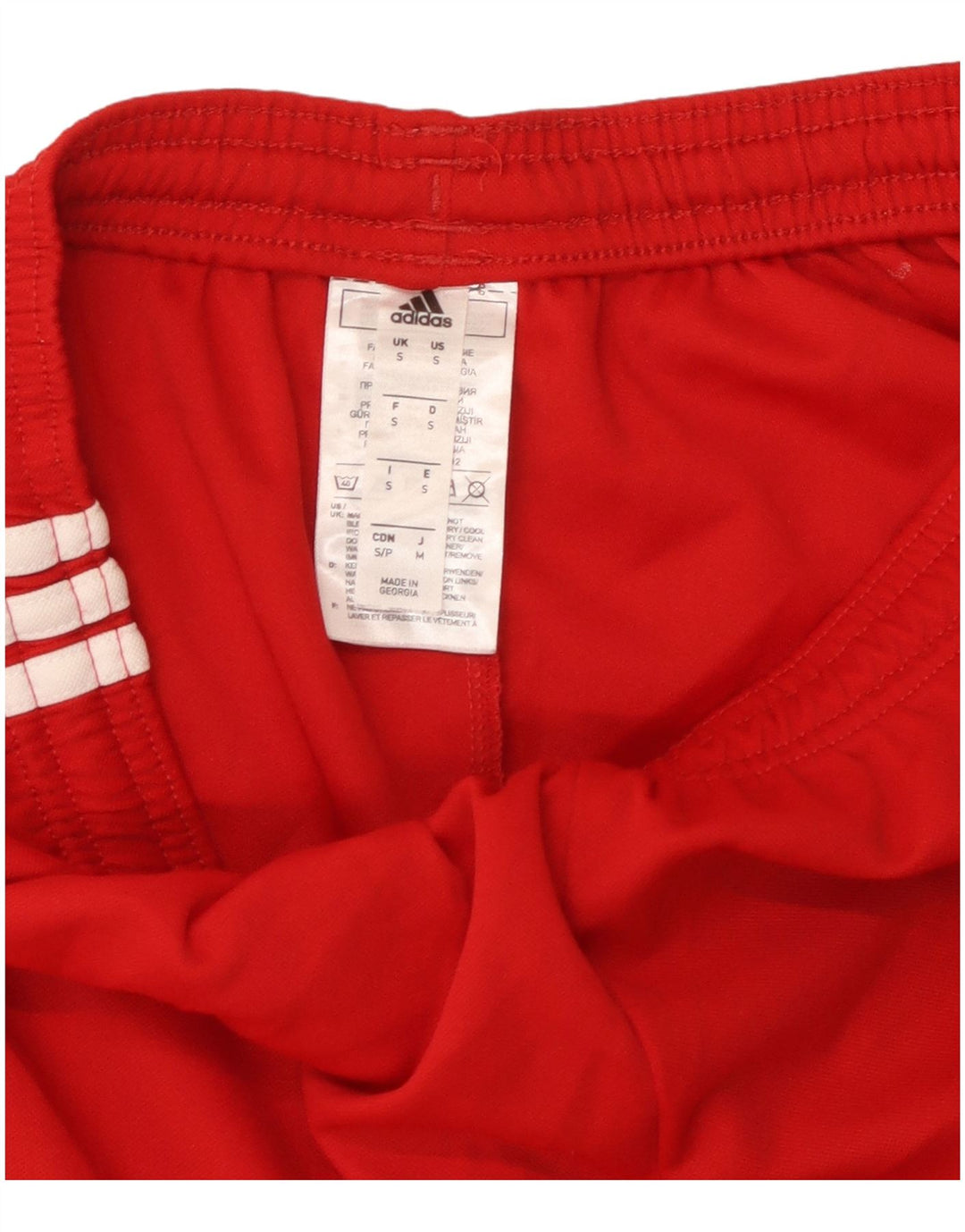Adidas Mens Aeroready Relaxed Fit Sport Shorts Small Red Polyester
