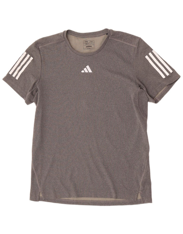 Adidas Mens Aeroready Regular Fit T-Shirt Top Large Grey Polyester