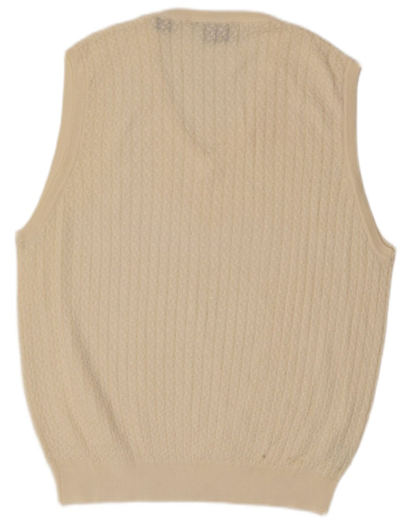 Bobby Jones Mens Vest Tank Top XL Off White Cotton