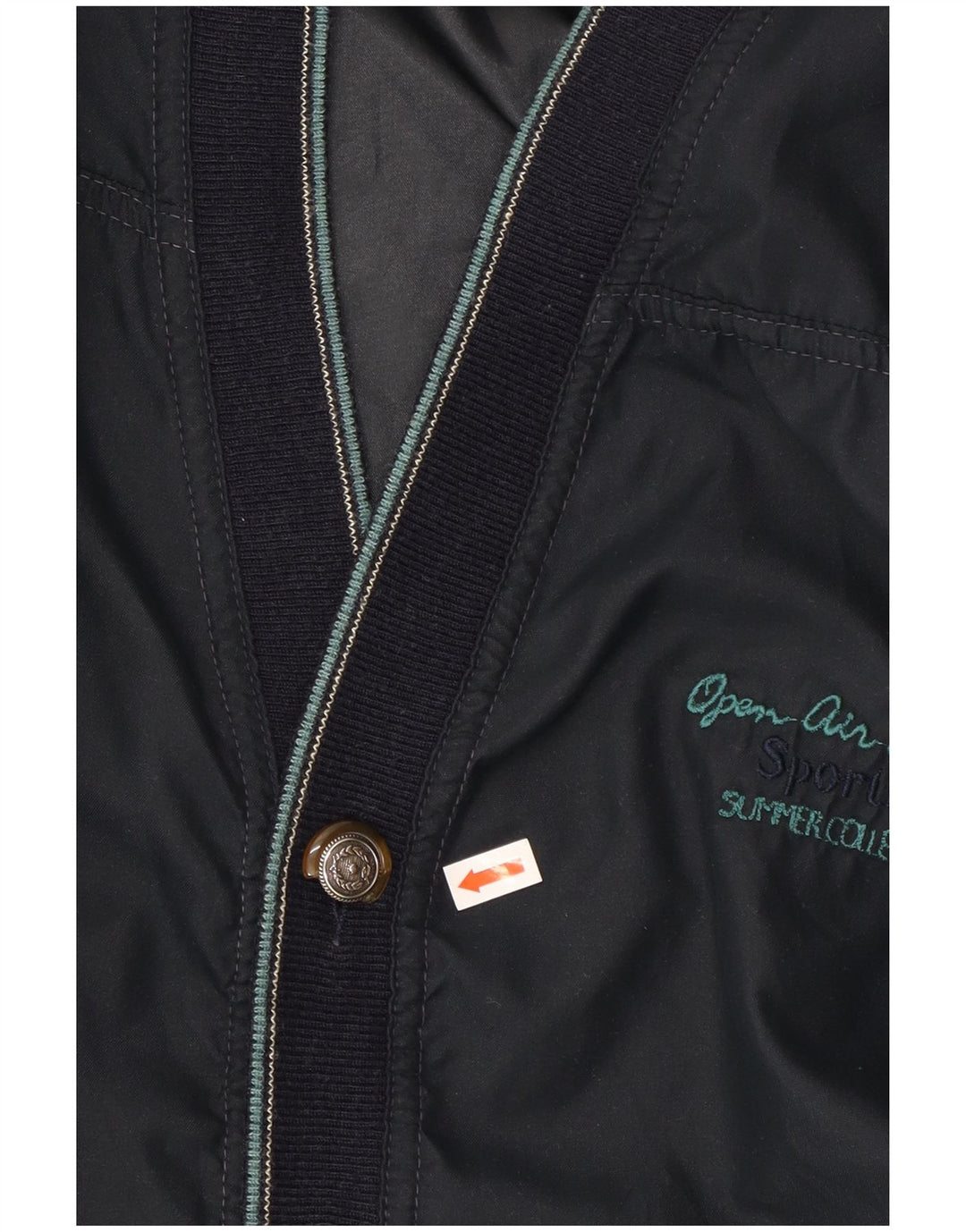 DONNY & MAX Mens Bomber Jacket UK 42 XL Navy Blue Polyester