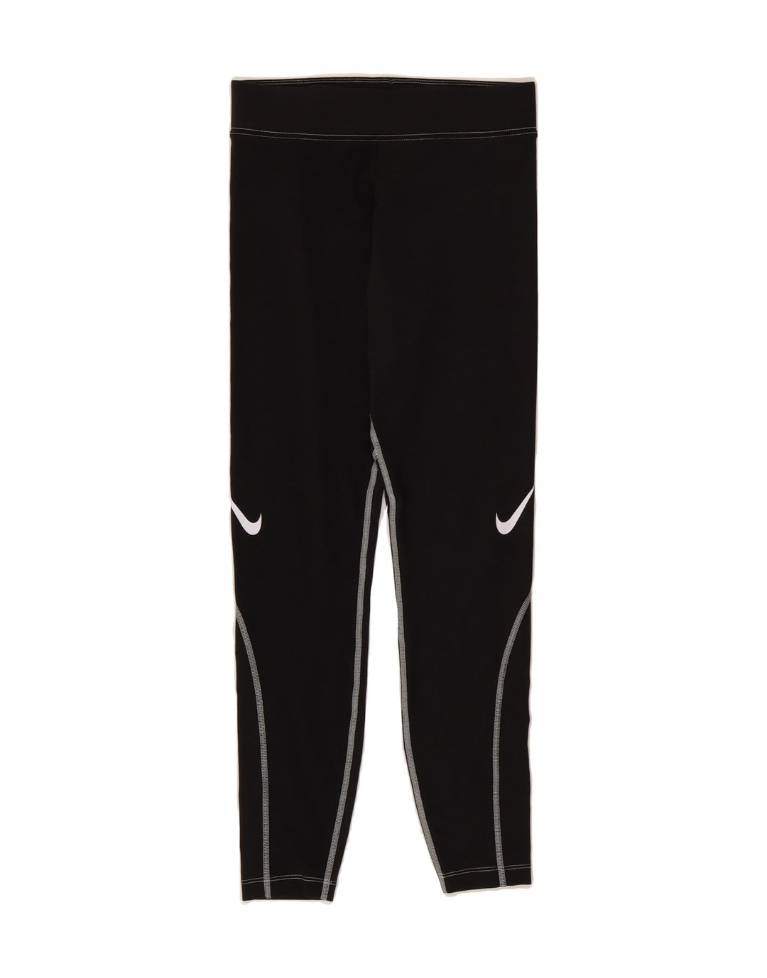 NIKE Womens Leggings UK 12 Medium  Black Cotton Vintage Nike and Second-Hand Nike from Messina Hembry 