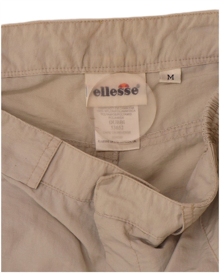 Ellesse Mens Straight Cargo Trousers Medium W30 L30 Beige Polyamide