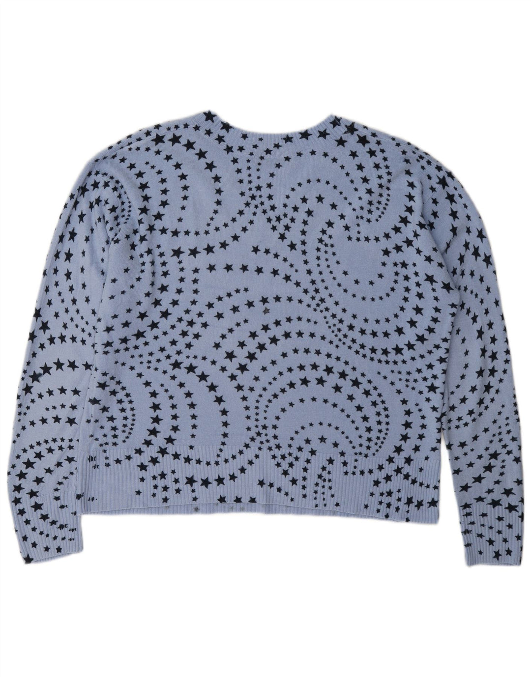 Marks & Spencer Womens V-Neck Jumper Sweater UK 16 Large Blue
