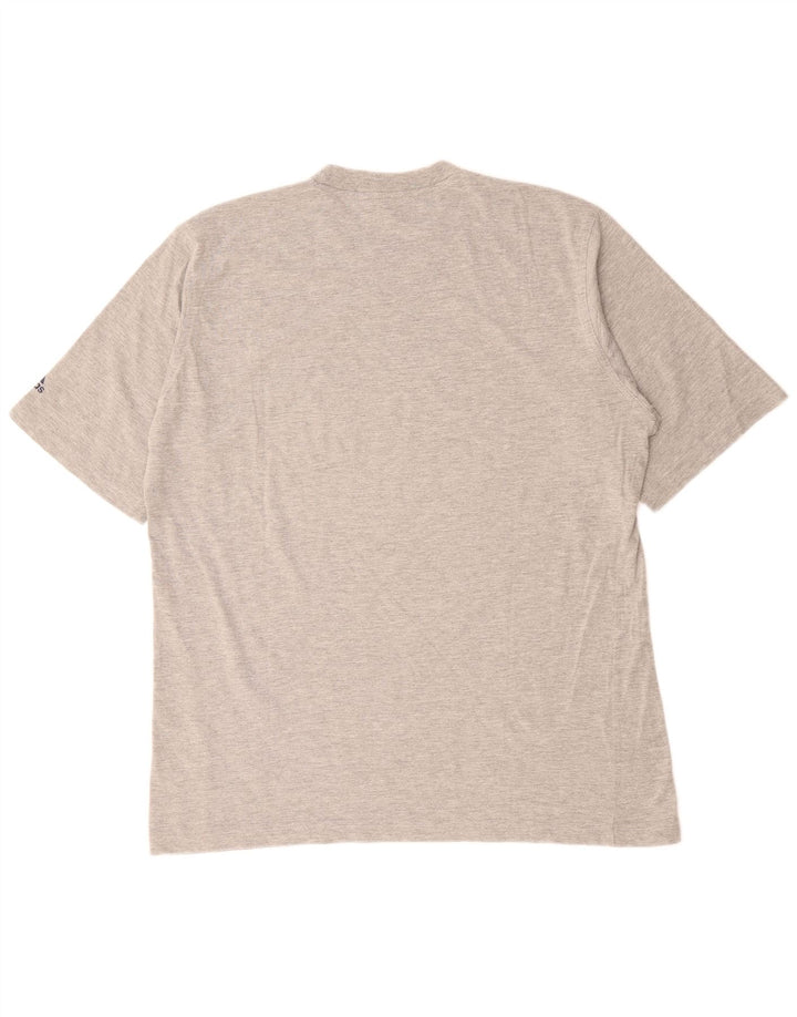 ADIDAS Mens T-Shirt Top UK 44/46 XL Grey Cotton