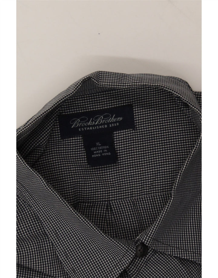 BOBBIE BROOKS Mens Shirt XL Black Check Cotton Vintage Bobbie Brooks and Second-Hand Bobbie Brooks from Messina Hembry 
