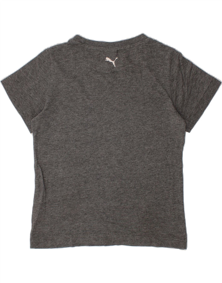 PUMA Boys Graphic T-Shirt Top 7-8 Years Small Grey Vintage Puma and Second-Hand Puma from Messina Hembry 