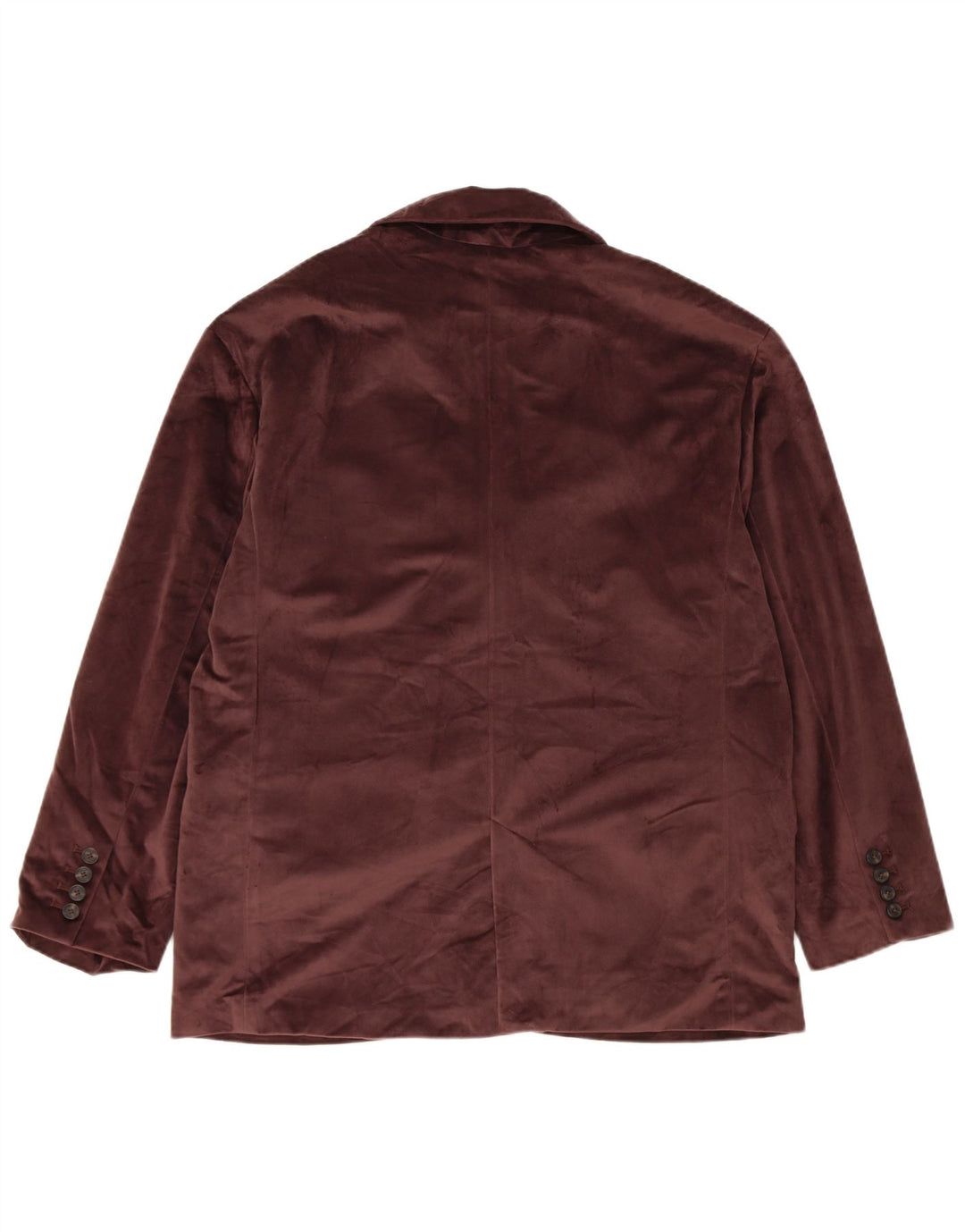 LEVI'S Womens 3 Button Velvet Blazer Jacket UK 16 Large Burgundy Polyester