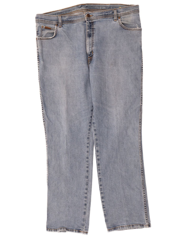 Wrangler Mens Texas Stretch Straight Jeans W40 L30 Blue Cotton