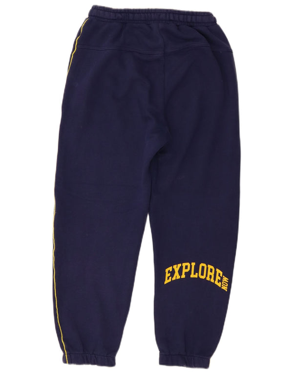 Zara Boys Graphic Tracksuit Trousers Joggers 11-12 Years Navy Blue Striped