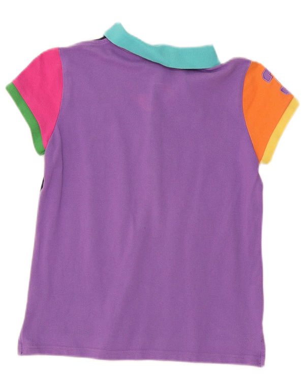 Ralph Lauren Girls Polo Shirt 15-16 Years XL Multicoloured Colourblock