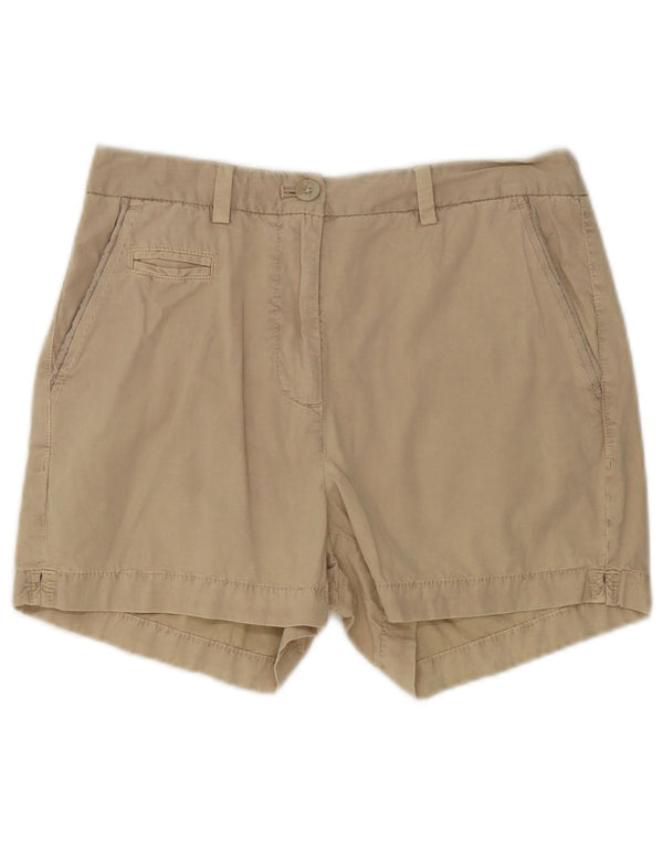 Marks & Spencer Womens Chino Shorts UK 8 Small W28 Beige Cotton