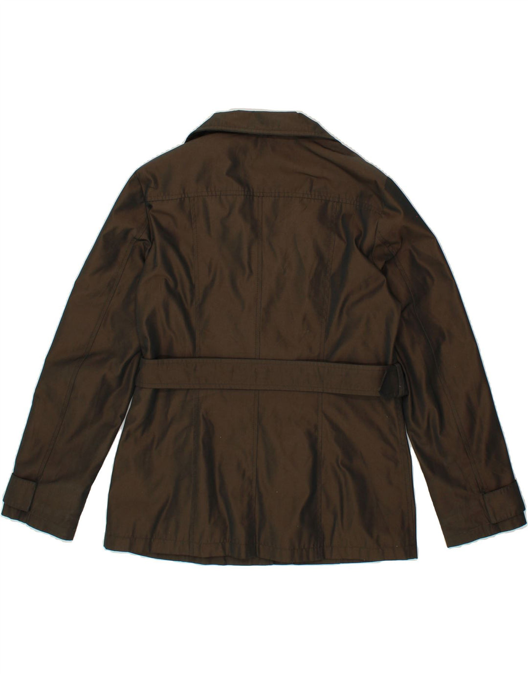 MARELLA Womens Utility Jacket UK 14 Large Brown Polyester Vintage Marella and Second-Hand Marella from Messina Hembry 