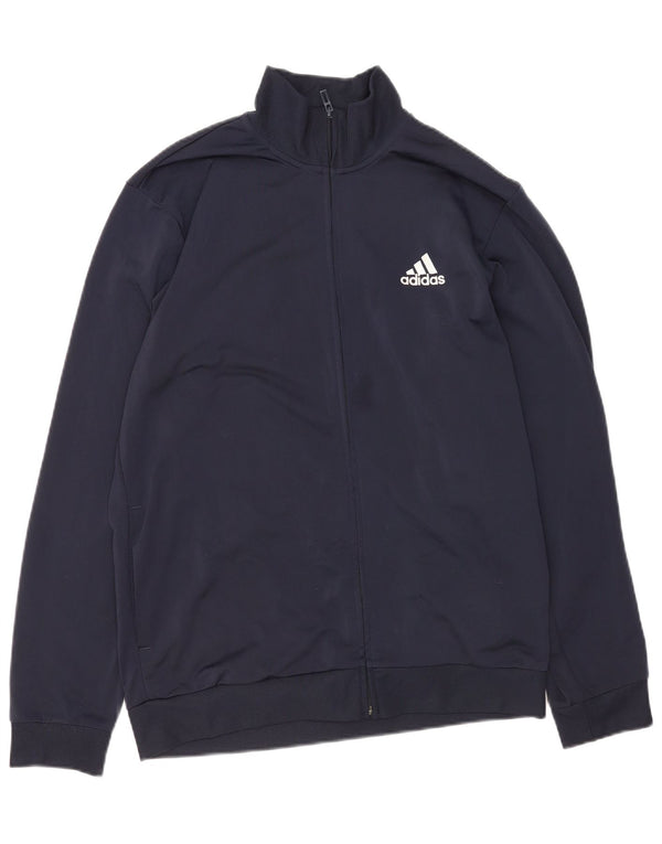 Adidas Mens Primegreen Tracksuit Top Jacket UK 44/46 Large Navy Blue