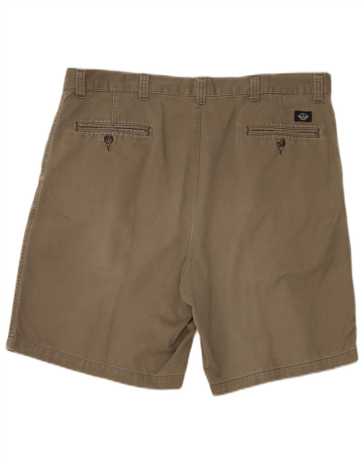 DOCKERS Mens Pegged Chino Shorts W40 XL Khaki Cotton