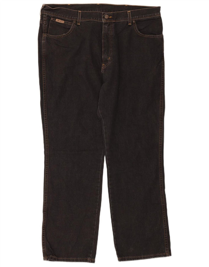 WRANGLER Mens Texas Straight Jeans W40 L30 Navy Blue Cotton