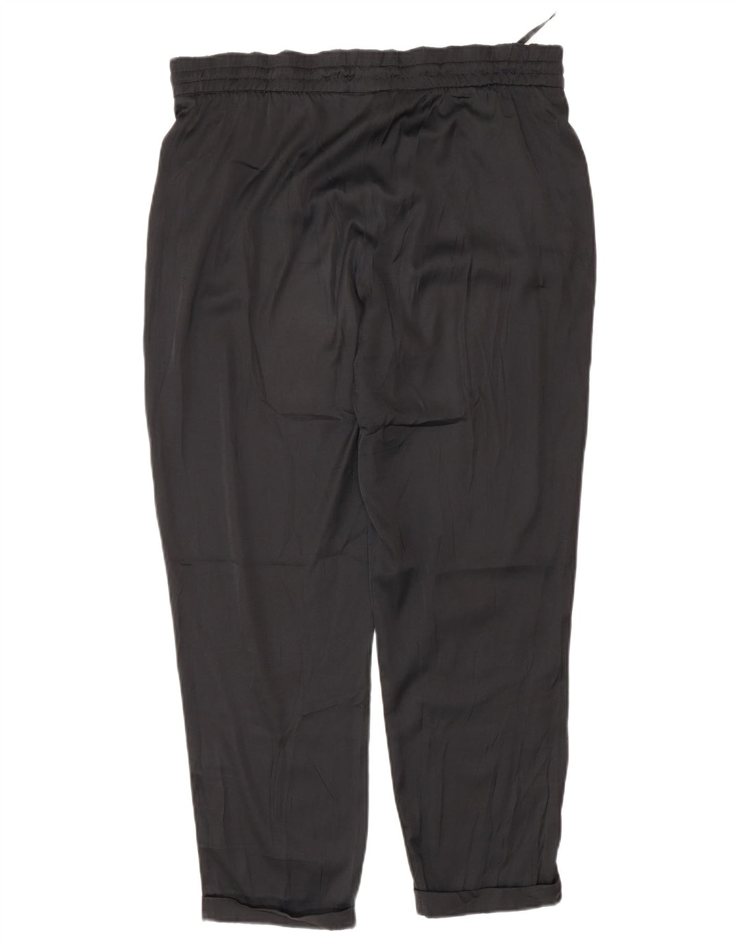 Benetton Womens Regular Casual Trousers Medium W30 L27 Black Polyester