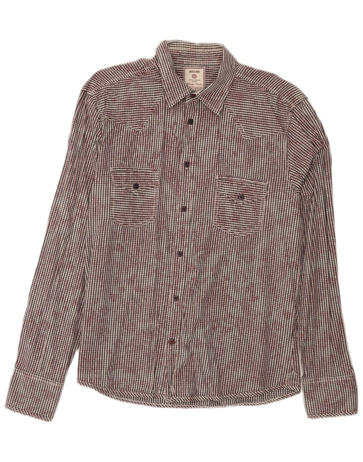 JACK & JONES Mens Shirt XL Grey Check