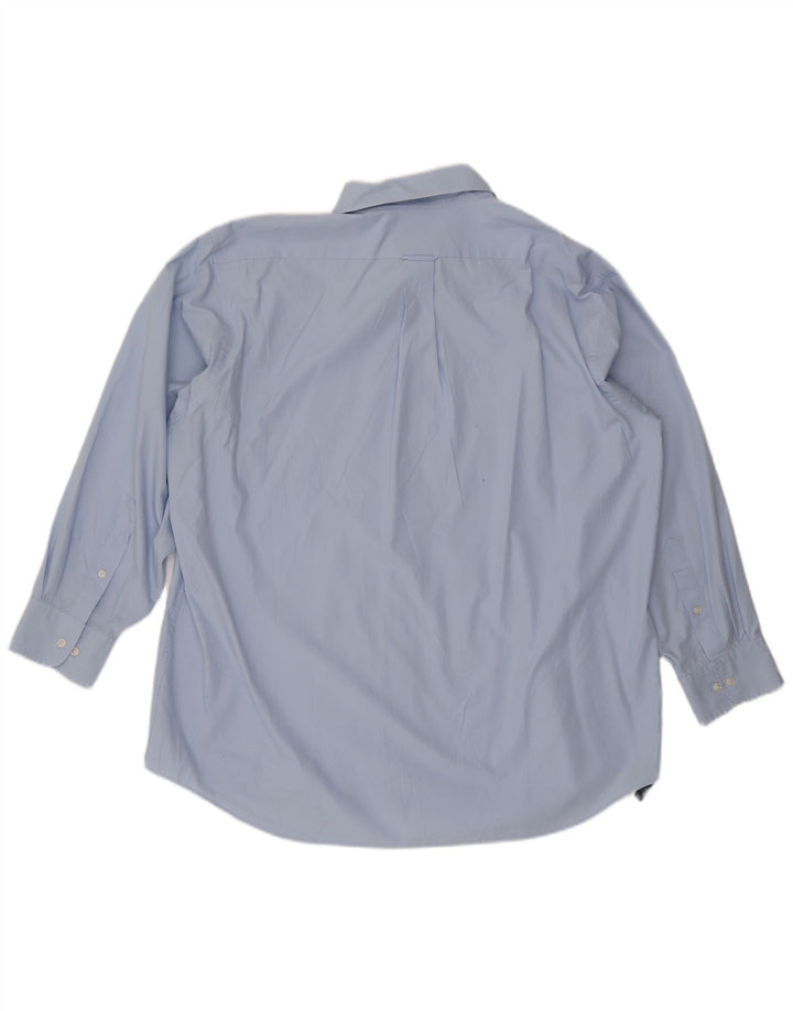 IZOD Mens Shirt Size 17 1/2 XL Blue Cotton