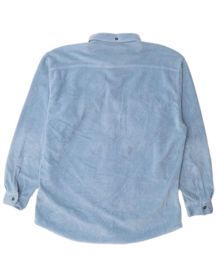 FILA Mens Fleece Shirt IT 52/54 Large Blue Polyester