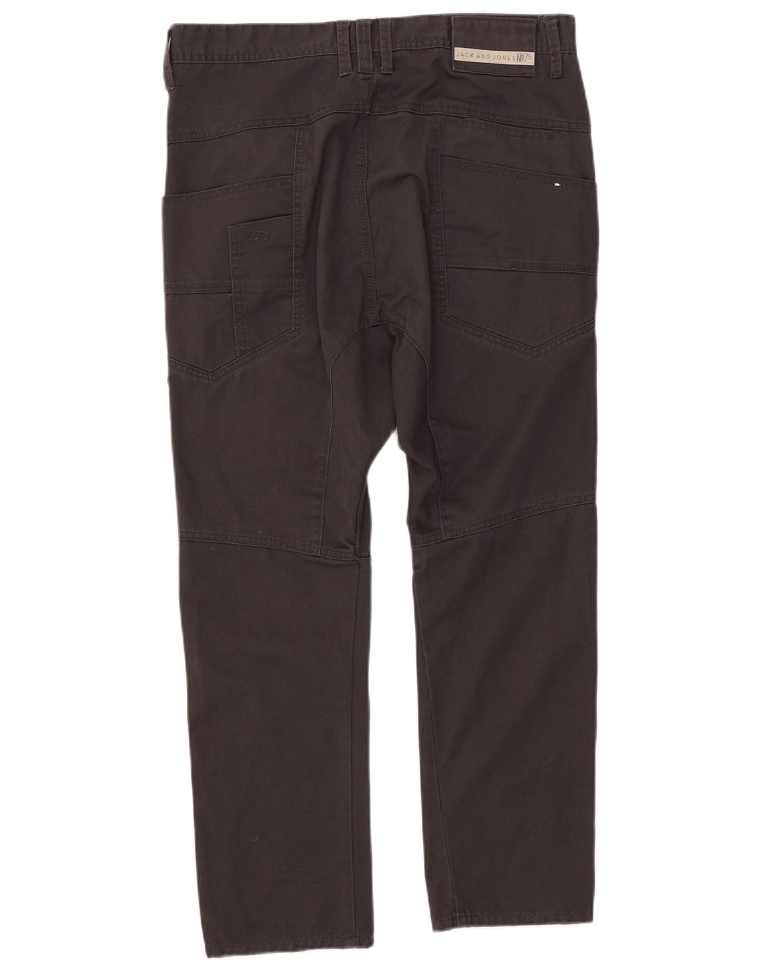 Jack & Jones Mens Slim Casual Trousers W34 L25 Black Polyester
